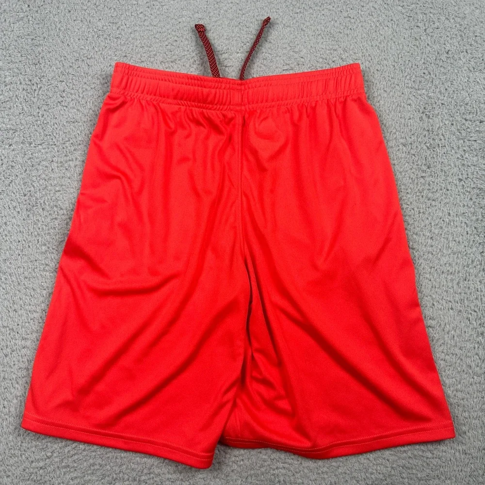 Under Armour Shorts Kids Youth Large YLG Red‎ Drawstring Athletic Loose 1373525
